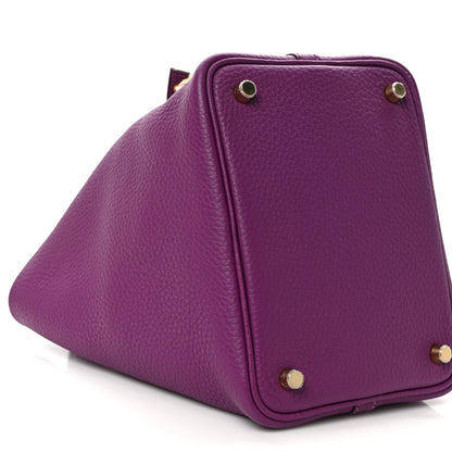 Hermes Taurillon Clemence Picotin Lock 18 PM Anemone 6 of 10