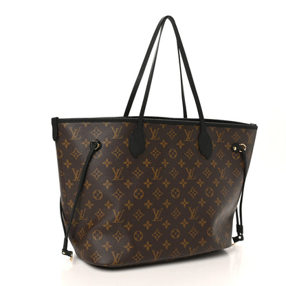 Louis Vuitton Monogram Calfskin Neo Neverfull Inside Out MM Black 4 of 15