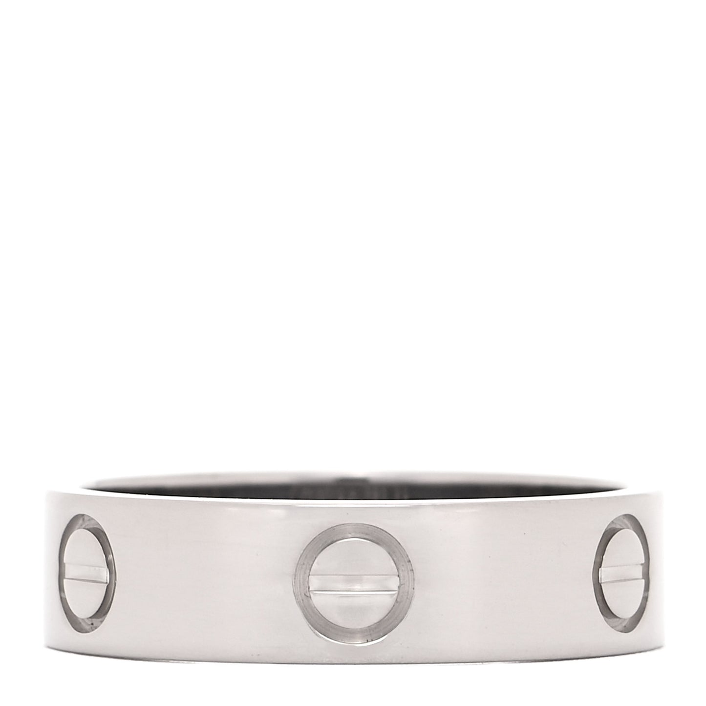 18K White Gold 5.5mm LOVE Ring 58 8.25