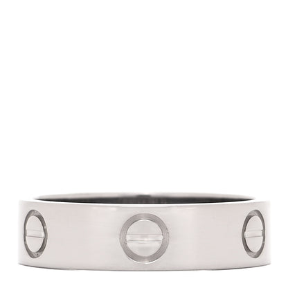 Cartier 18K White Gold 5.5mm LOVE Ring 58 8.25 1 of 4