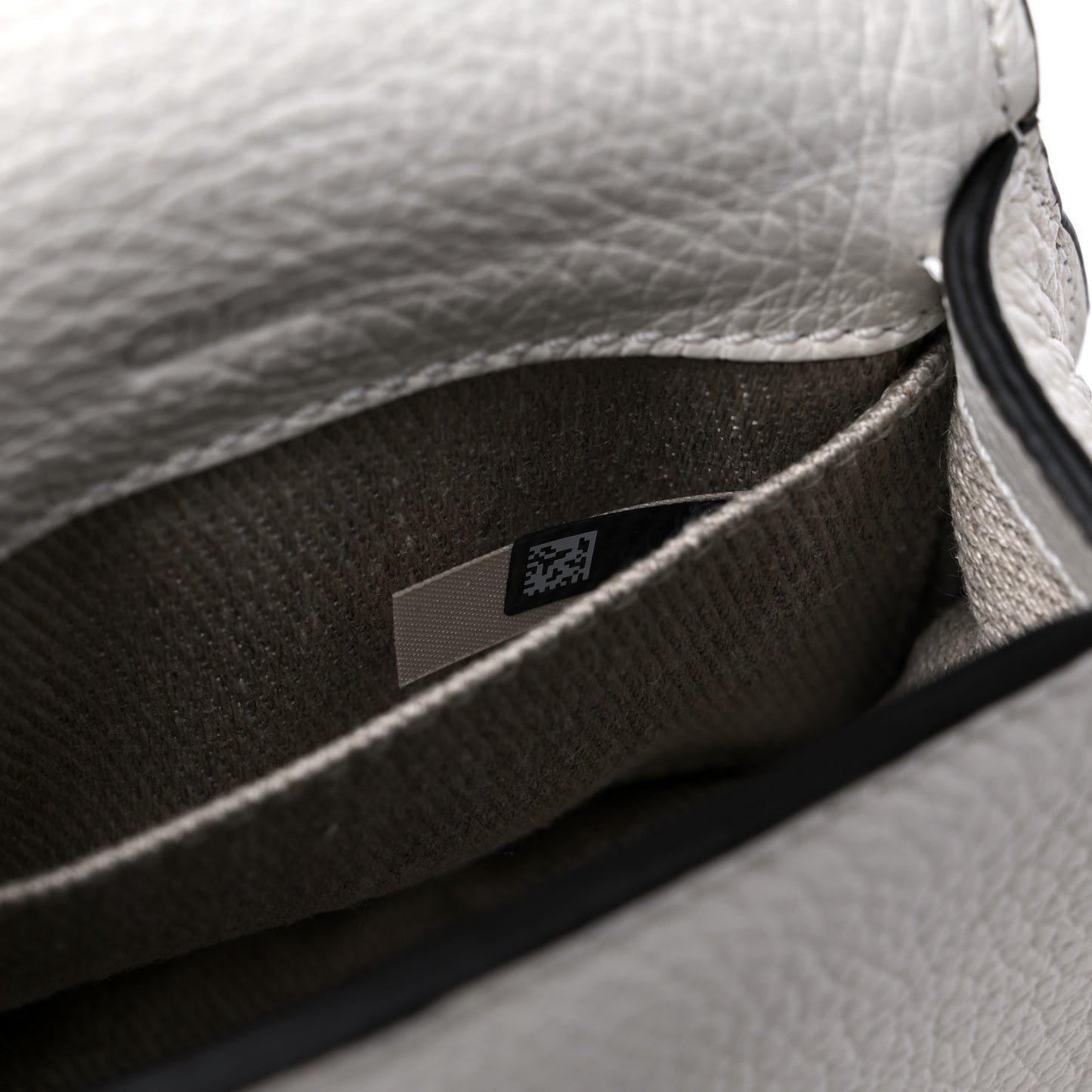 Calfskin Mini Marcie Round Crossbody Bag Abstract White