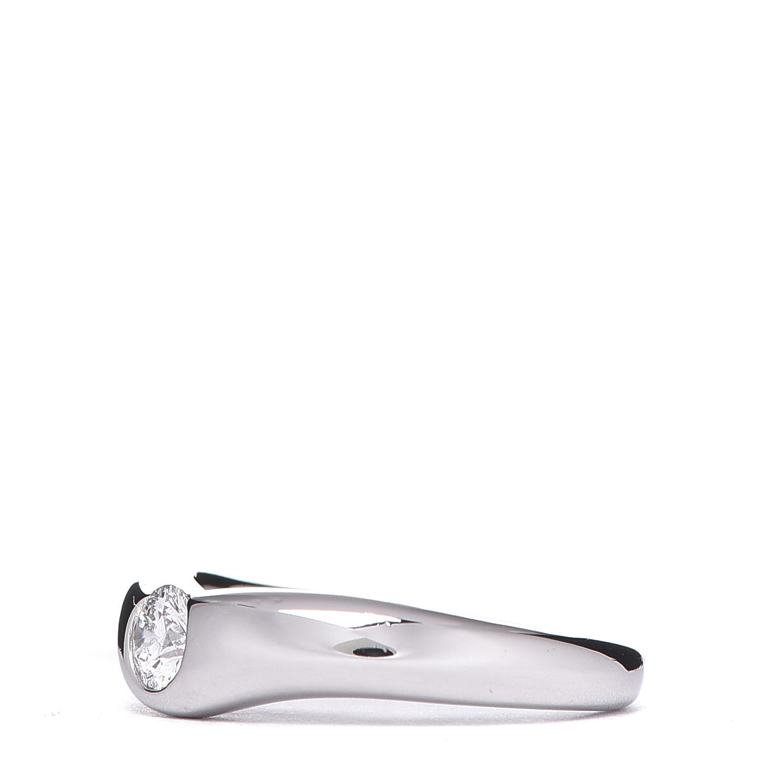 Tiffany Platinum Diamond Elsa Peretti Curved Band Ring 48 4.5 2 of 6