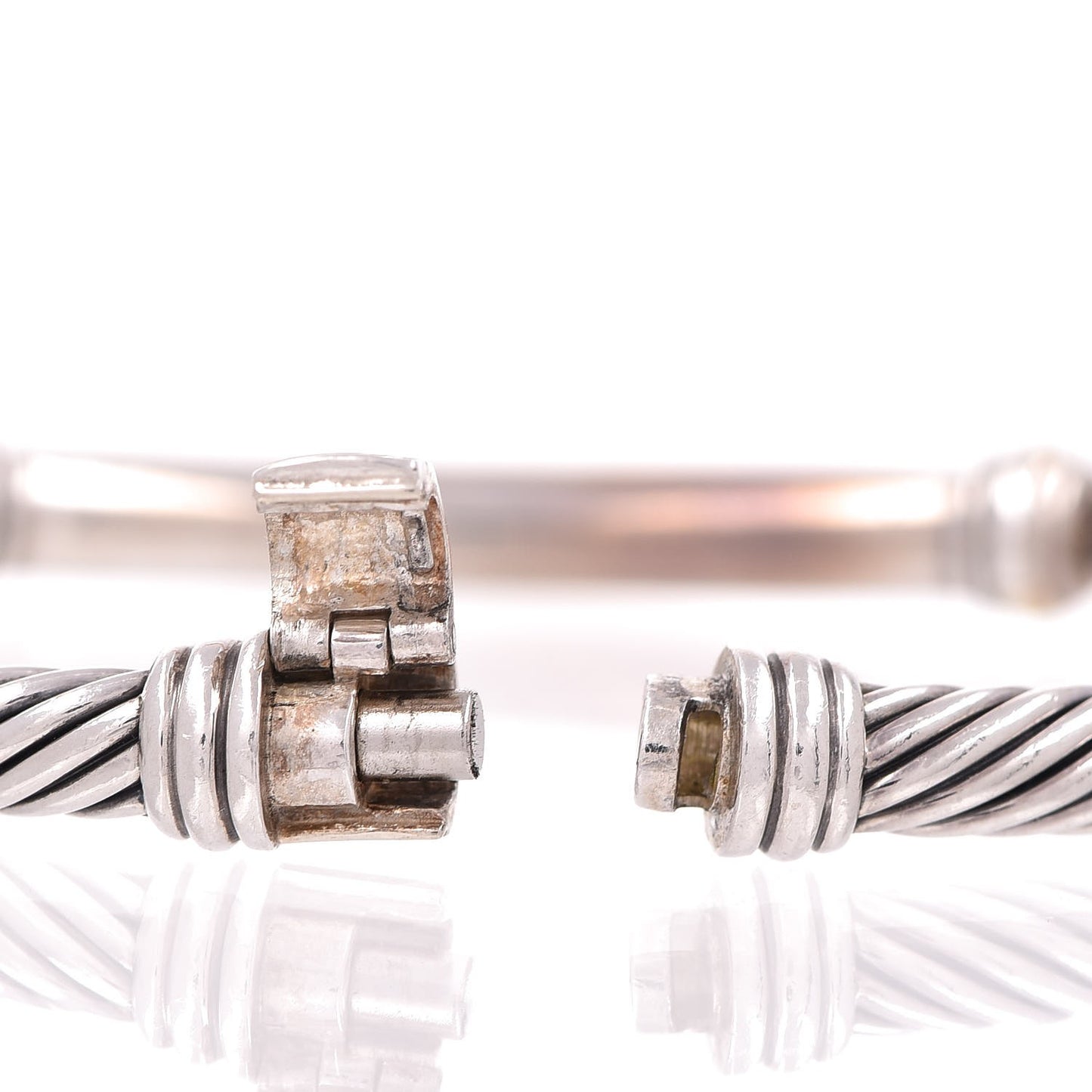 Sterling Silver 14K Yellow Gold Metro Cable Bracelet