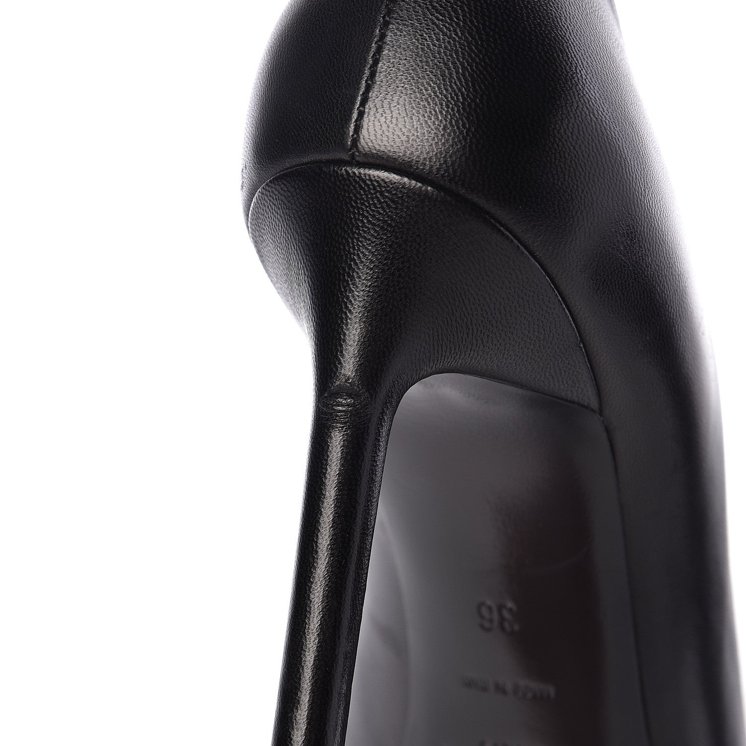 Saint Laurent Calfskin Zoe 105 Pump 36 Black 11 of 13