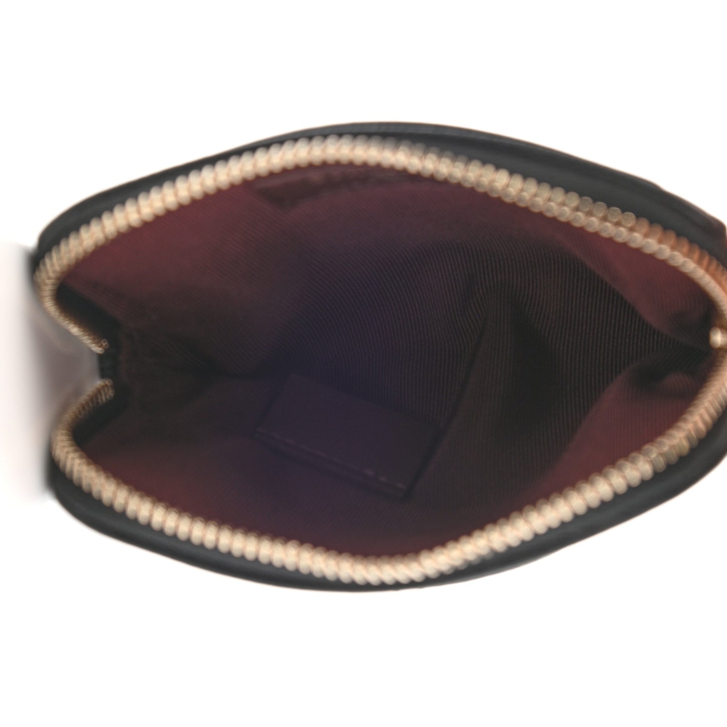 Caviar Quilted Zip Card Holder Wallet Black