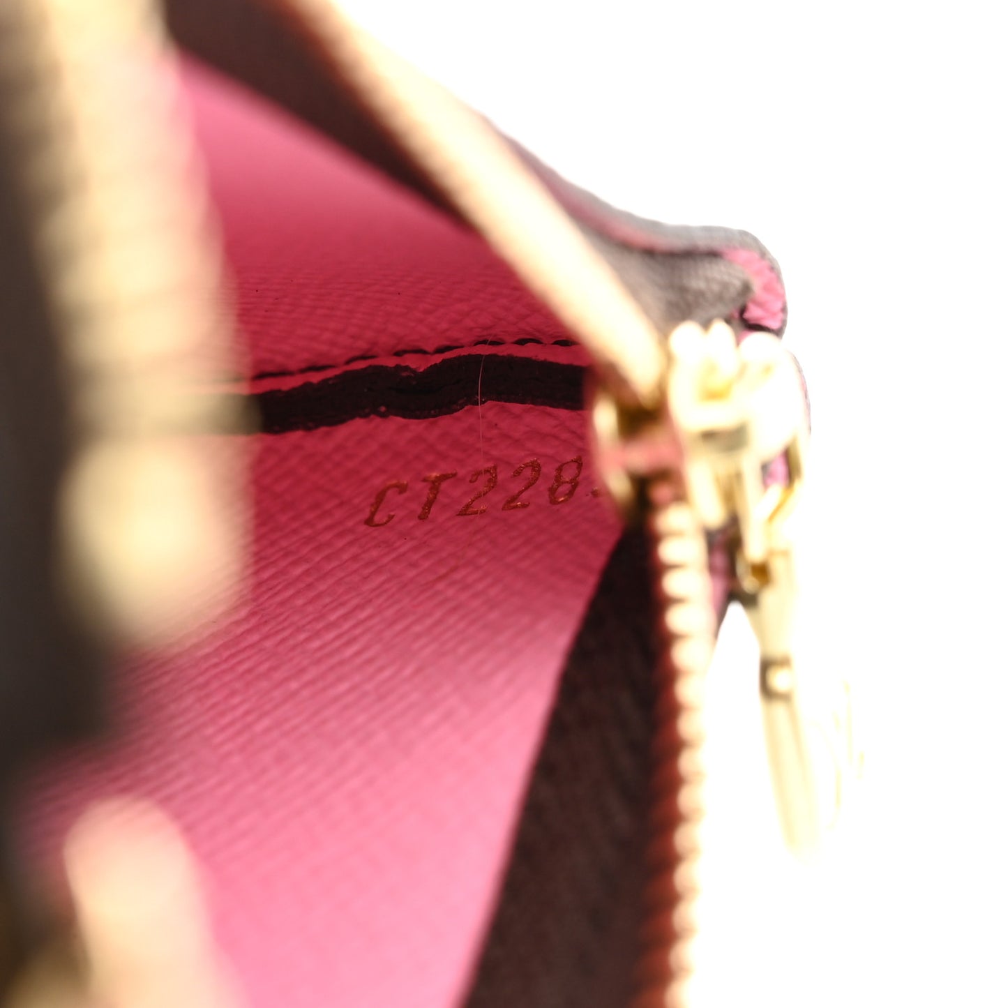 Monogram 2023 Christmas Animation Alpine Key Pouch Pink