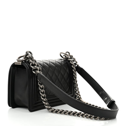 Chanel Calfskin Quilted Small Boy Flap Black 3 of 11