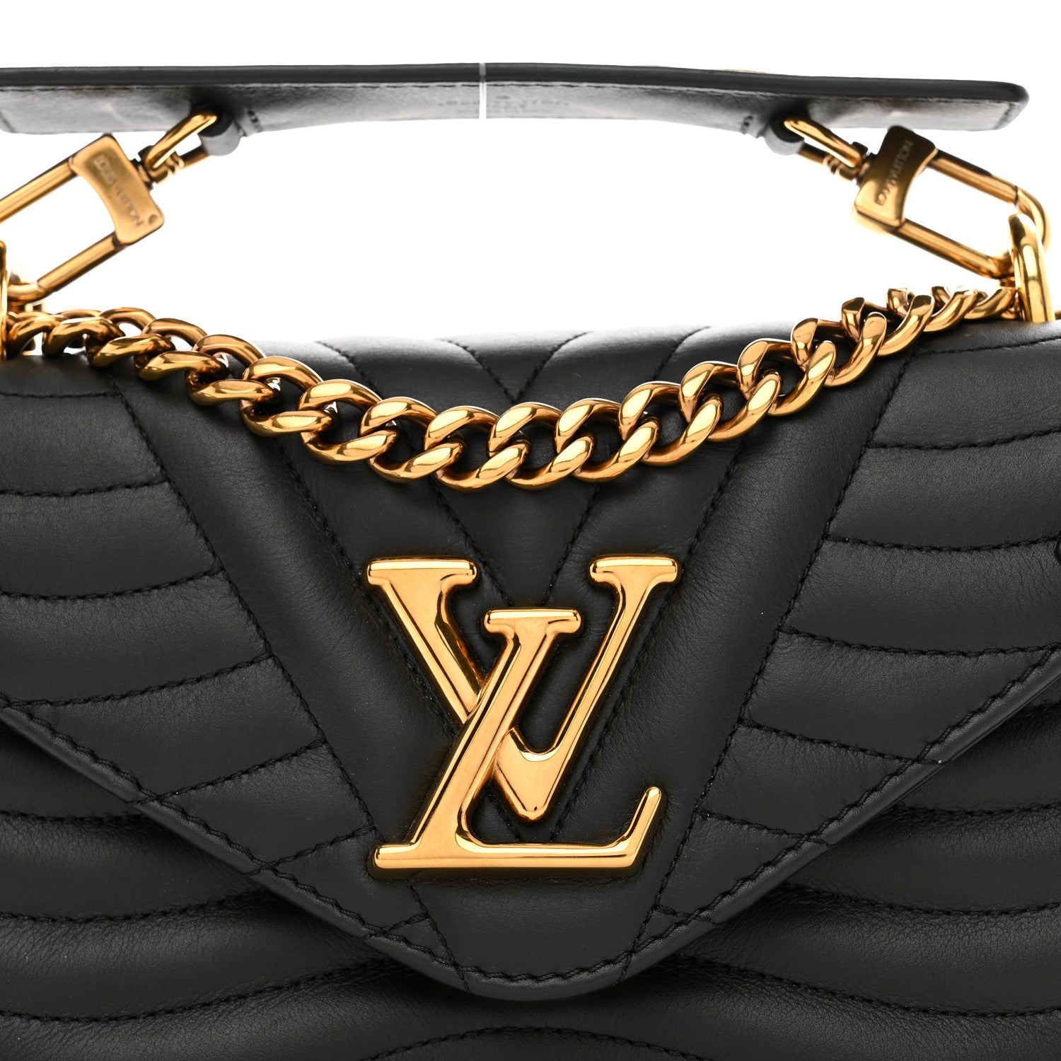 Louis Vuitton Calfskin New Wave Chain PM Black 5 of 9