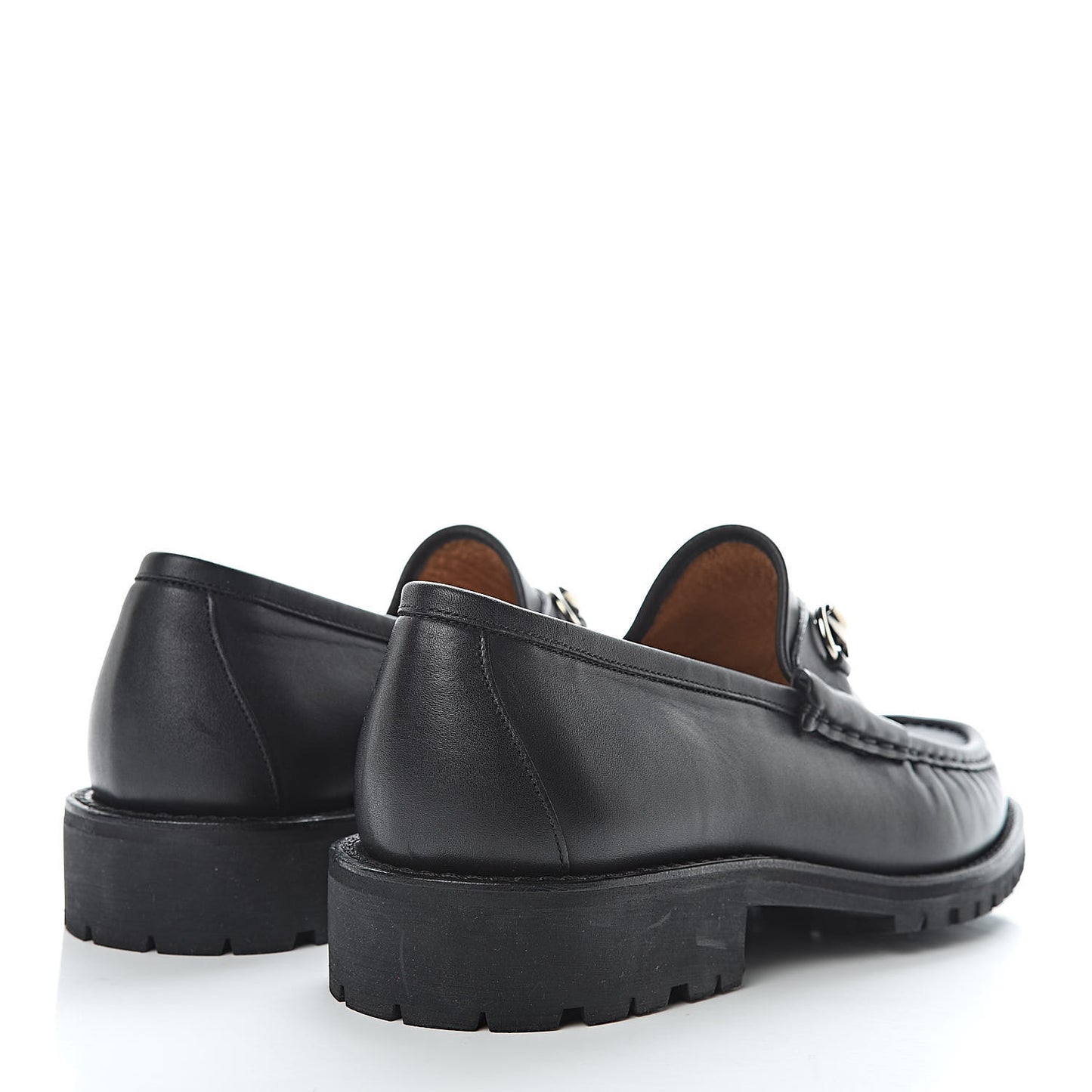 Laredo Calfskin Mens Horsebit Loafers 8.5 Black