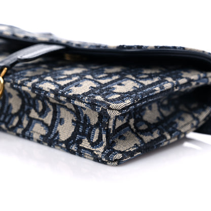 Christian Dior Oblique Saddle Belt Bag Blue 8 of 9