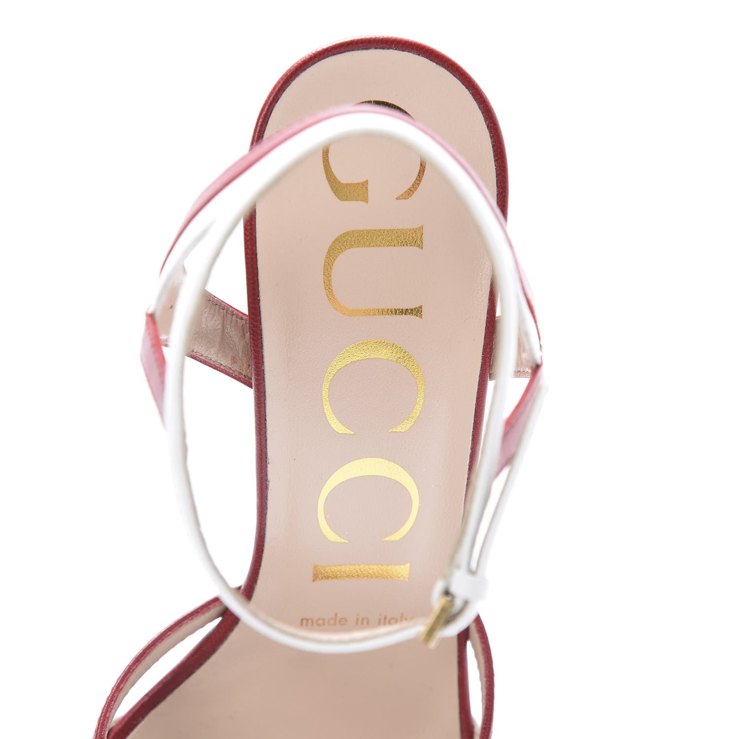 Gucci Malaga Kid Platform Sandals 36 Red 6 of 14