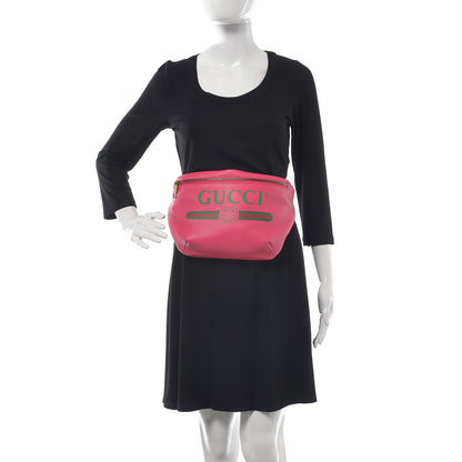 Gucci Grained Calfskin Logo Belt Bag Pink 2 of 7