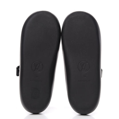 Louis Vuitton Monogram Sunbath Flat Mule Sandals 39 Black 8 of 9