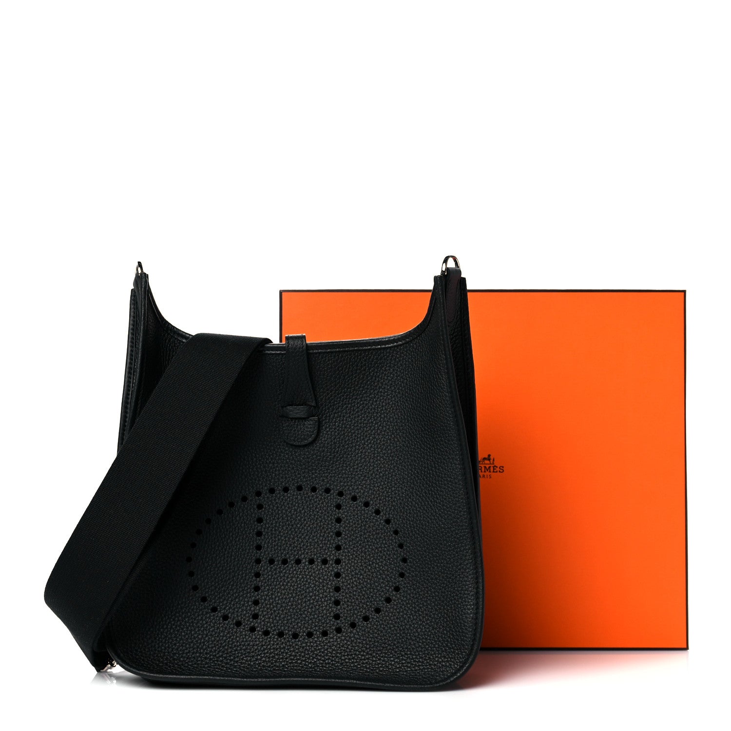 Hermes Taurillon Clemence Evelyne III PM Black 11 of 11