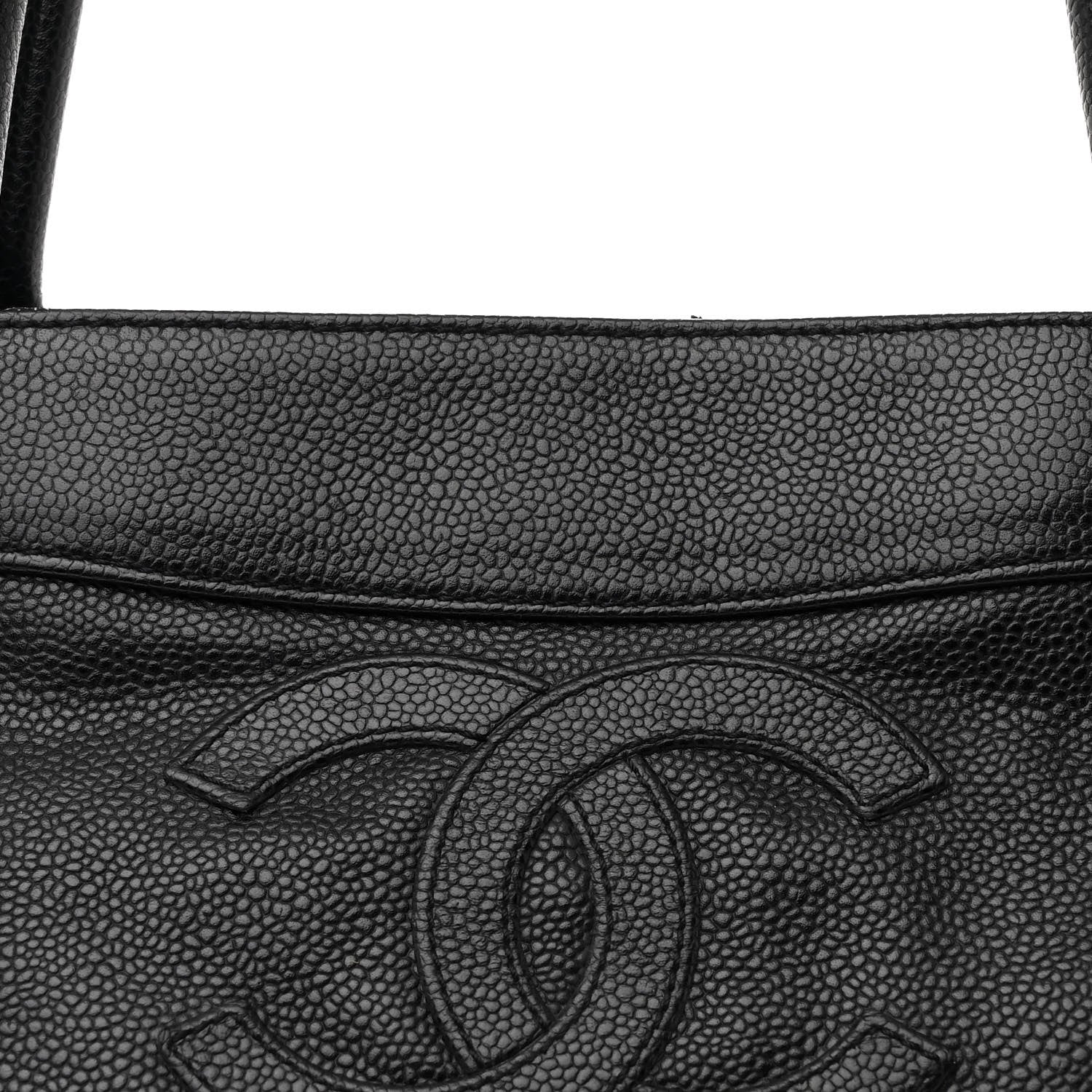 Chanel Caviar CC Tote Black 8 of 10