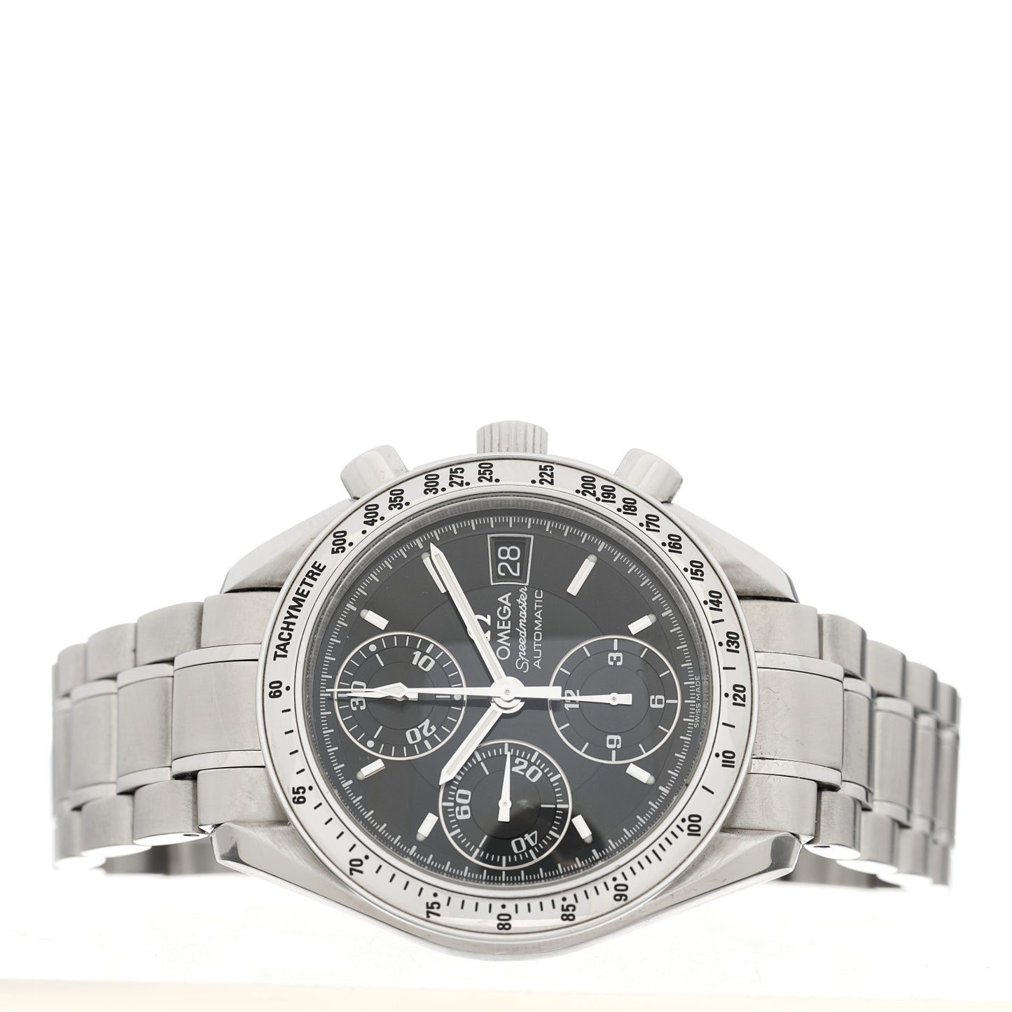 Stainless Steel 39mm Speedmaster Chronograph Automatic Watch Black 3513.50