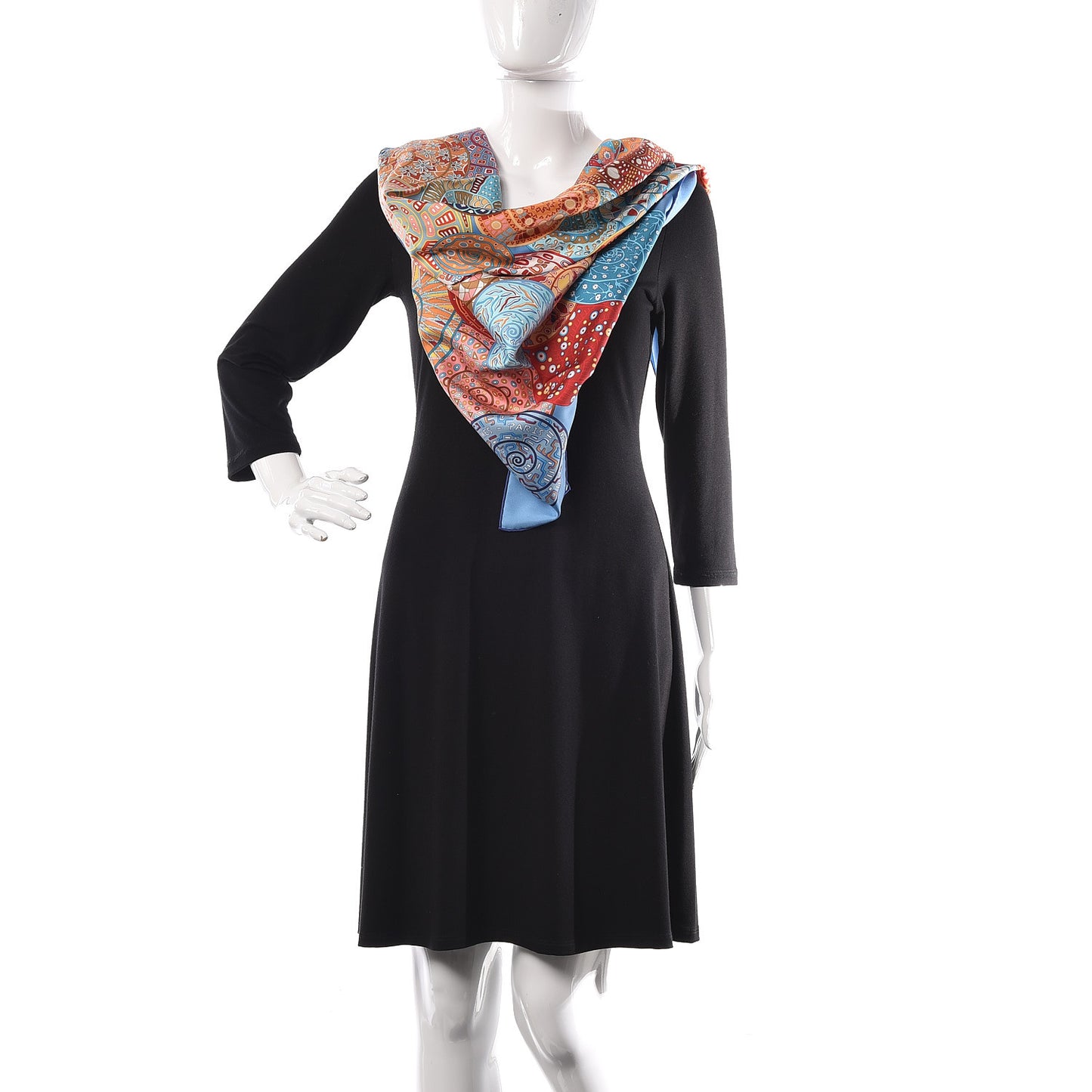 Silk Reves d'Escargots Scarf 90