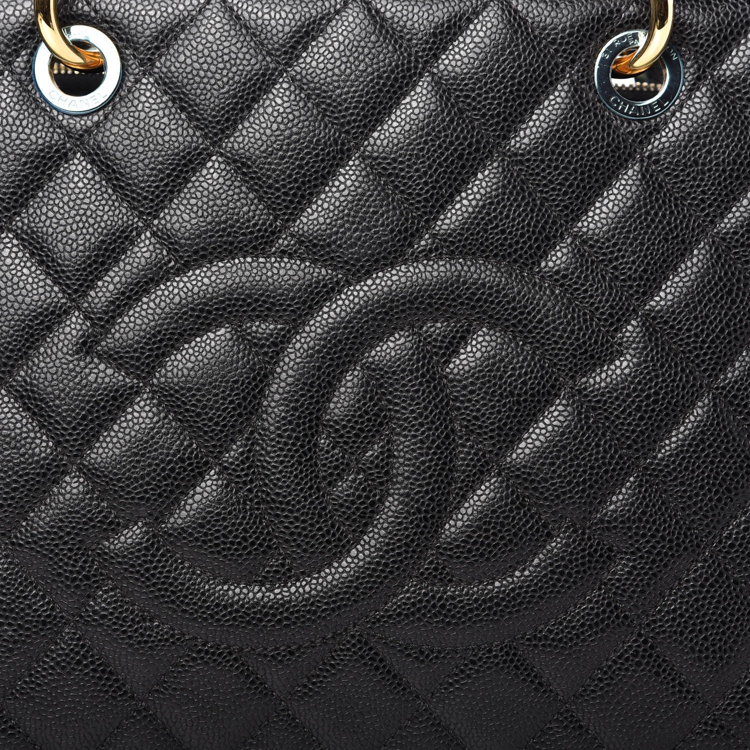 Chanel Caviar Quilted Grand Shopping Tote GST Black 10 of 11