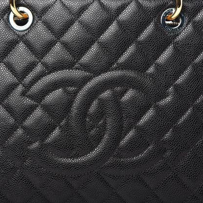 Chanel Caviar Quilted Grand Shopping Tote GST Black 10 of 11