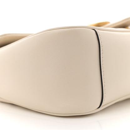 Gucci Calfskin Matelasse Small GG Marmont Shoulder Bag White 9 of 12