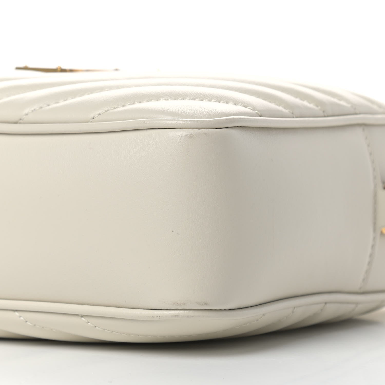 Saint Laurent Calfskin Matelasse Monogram Lou Camera Bag Crema Soft 9 of 11