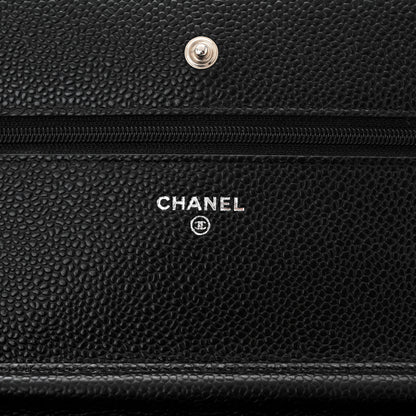 Chanel Caviar Quilted Wallet On Chain WOC Black 6 of 12