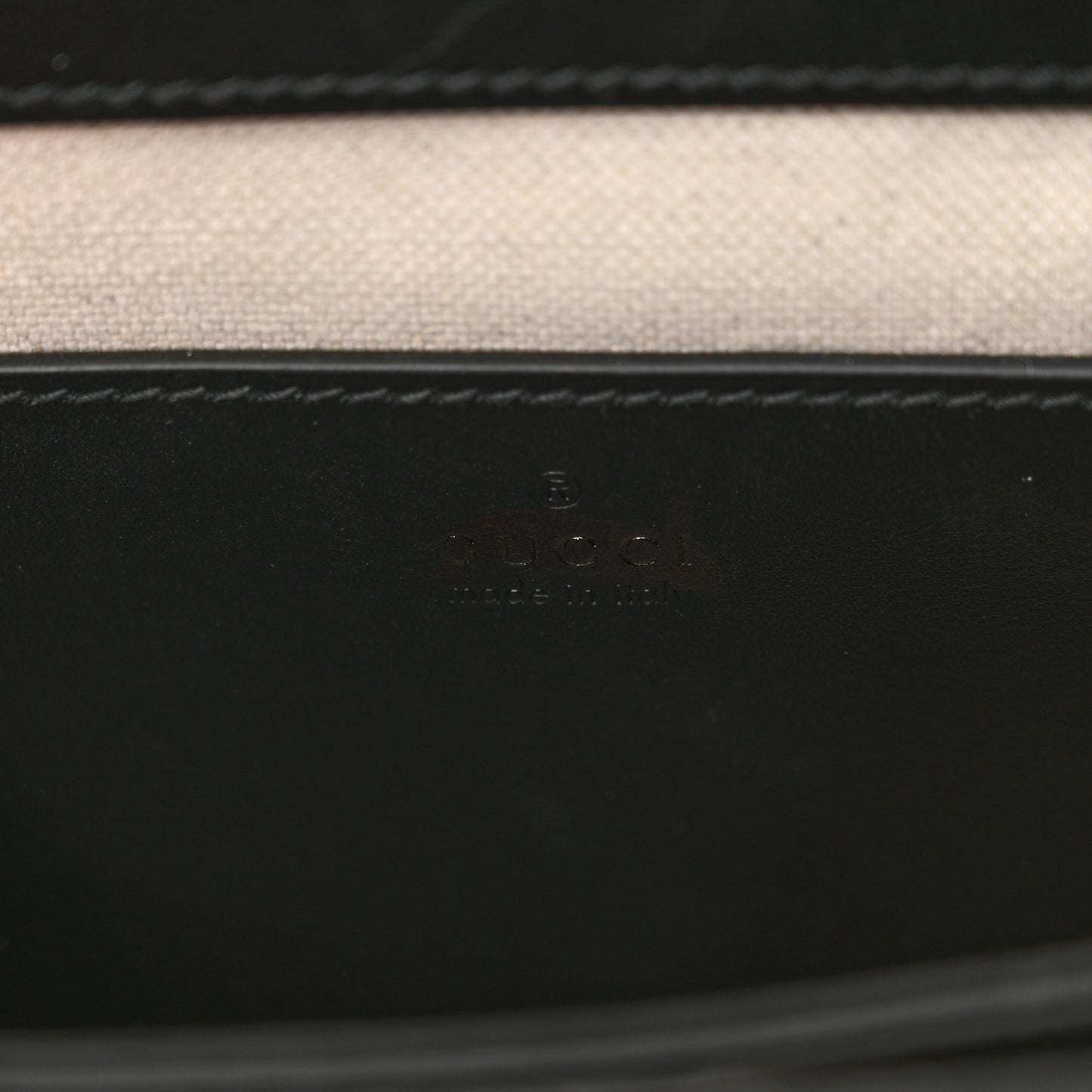 Calfskin GG Matelasse Small Slim Chain Shoulder Bag Black Natural