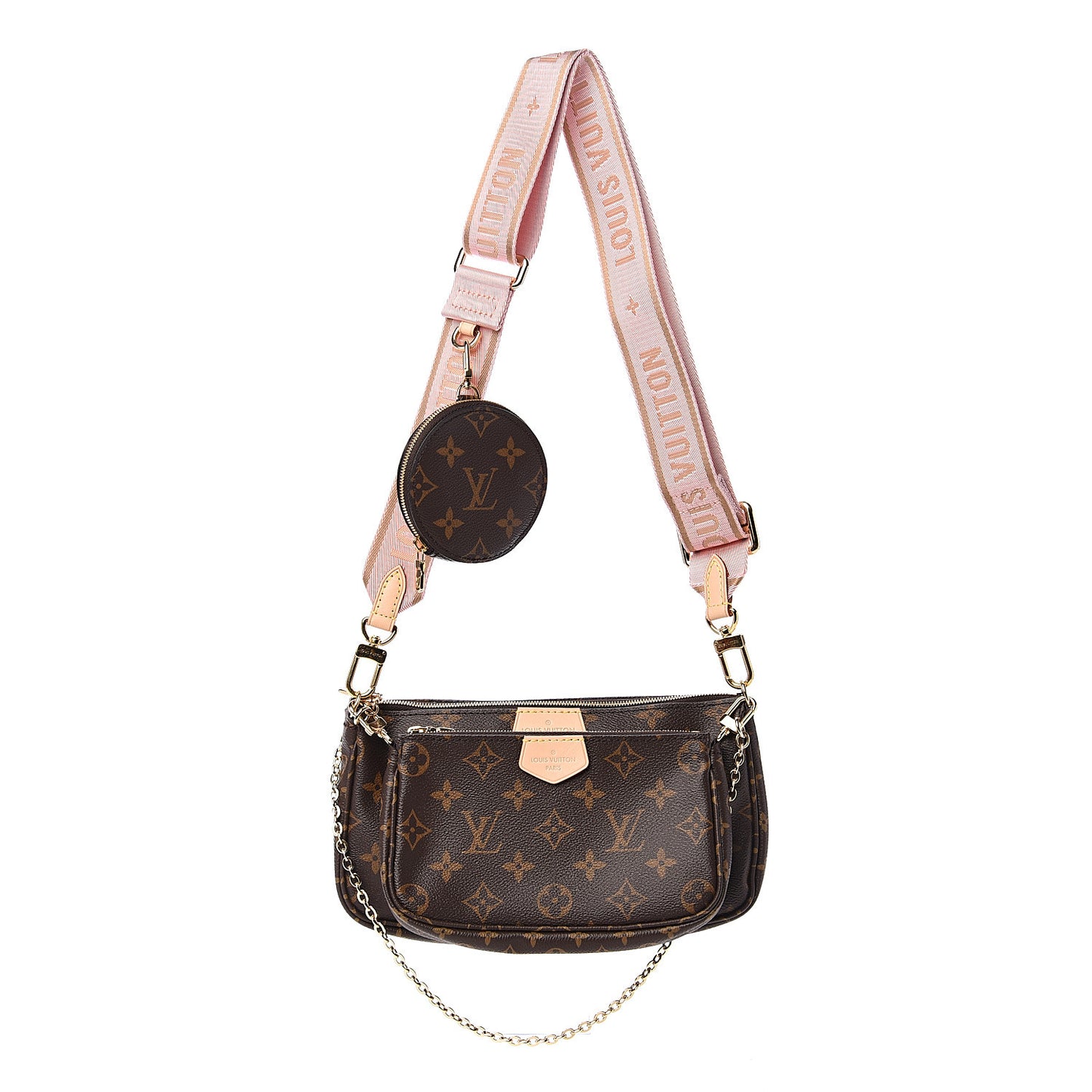 Monogram Multi Pochette Accessories Rose Clair