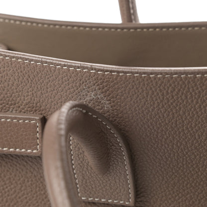 Saint Laurent Grained Calfskin Topstich Baby Sac De Jour Taupe 16 of 21