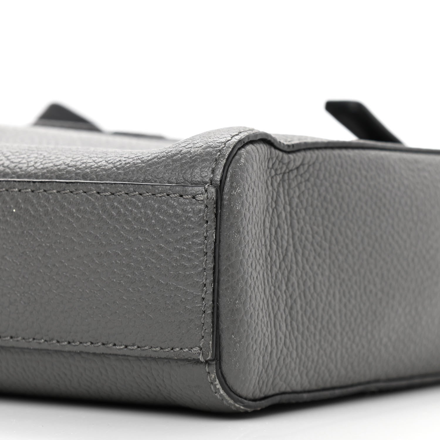 MCM Calfskin Messenger Bag Charcoal 11 of 16