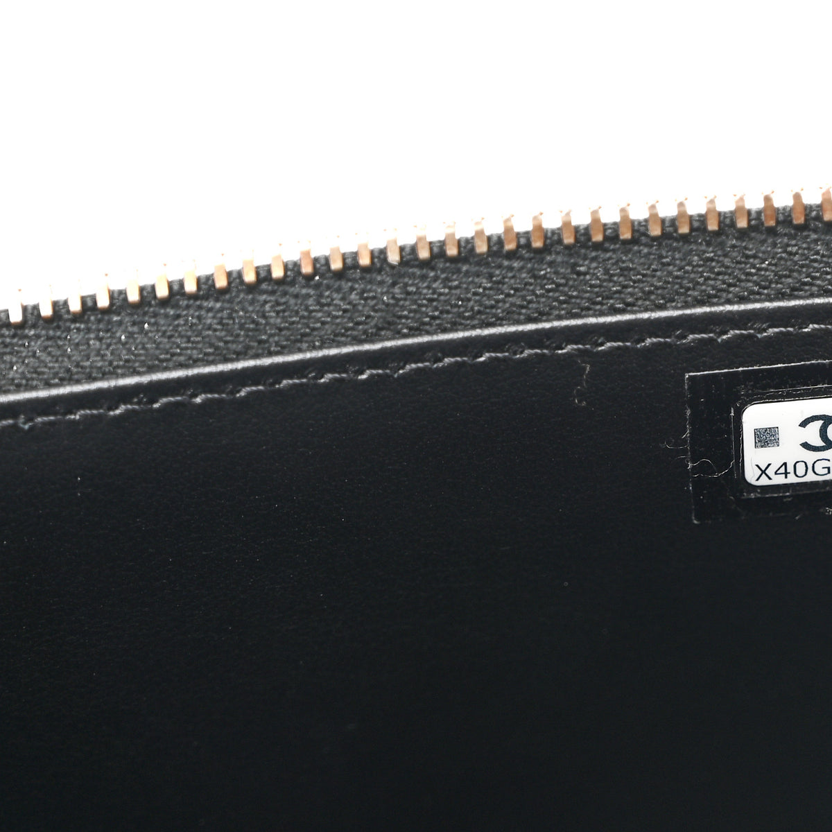 Caviar Quilted Top Handle Long Vanity Black