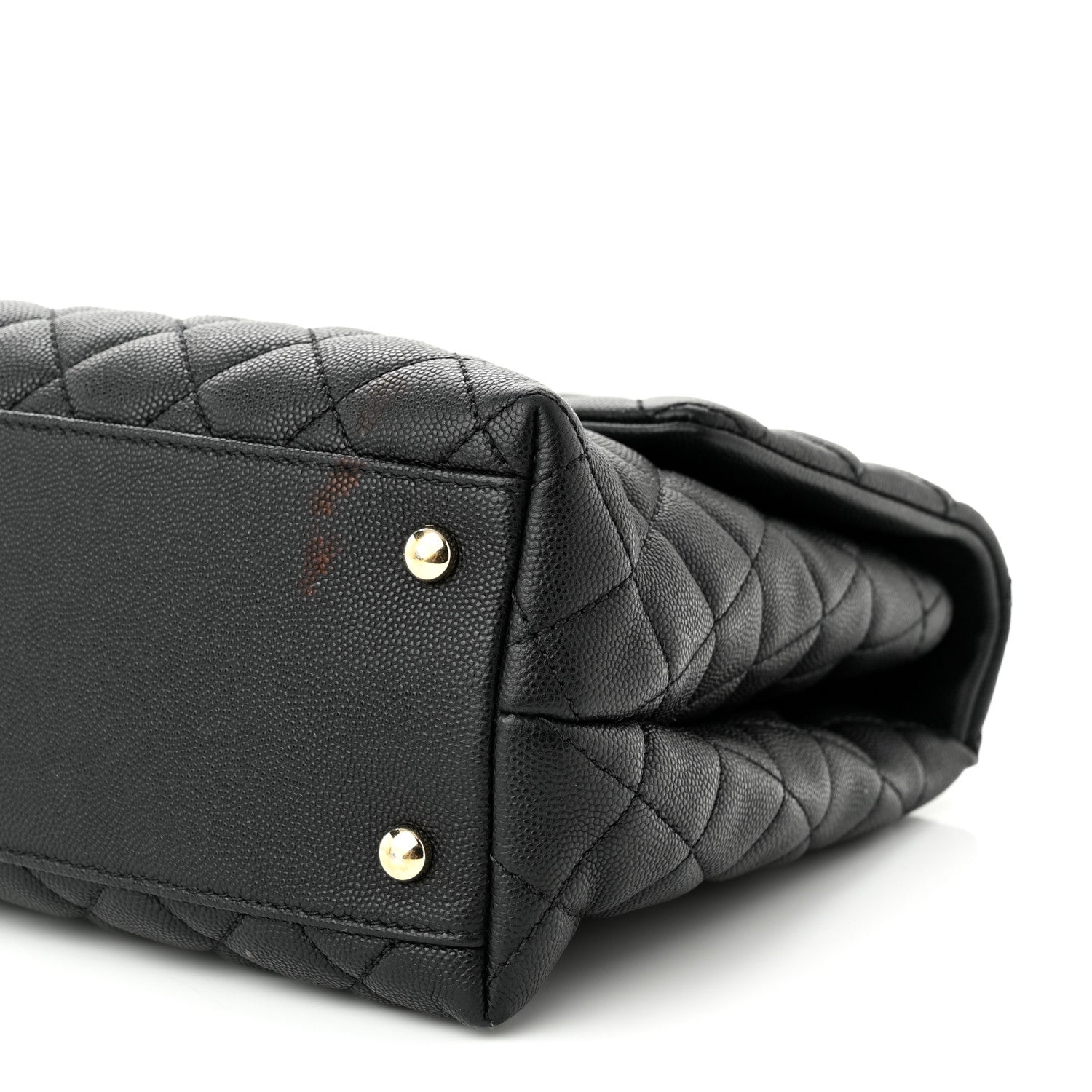 Chanel Caviar Quilted Medium Coco Handle Flap Black 9 of 11
