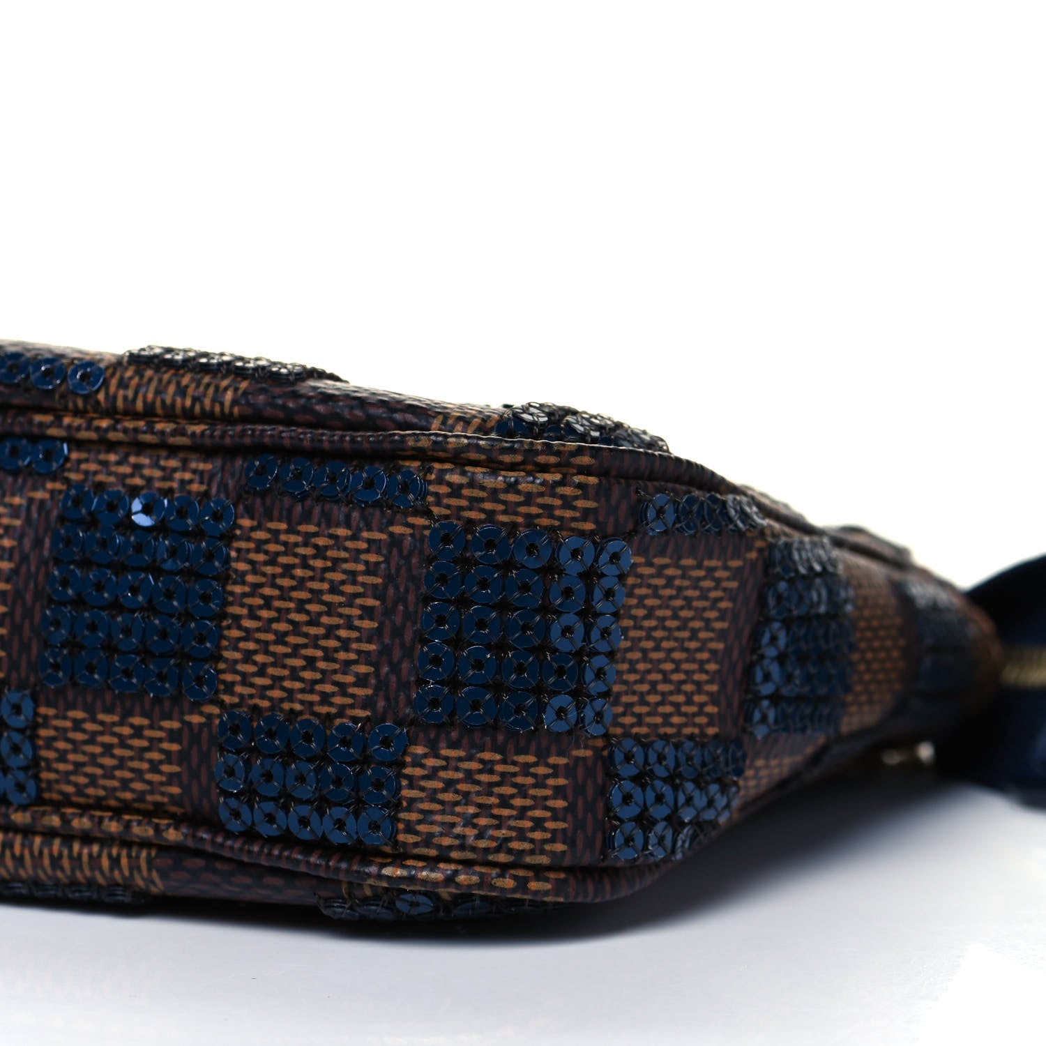 Louis Vuitton Damier Paillettes Mini Pochette Accessories Blue 6 of 9