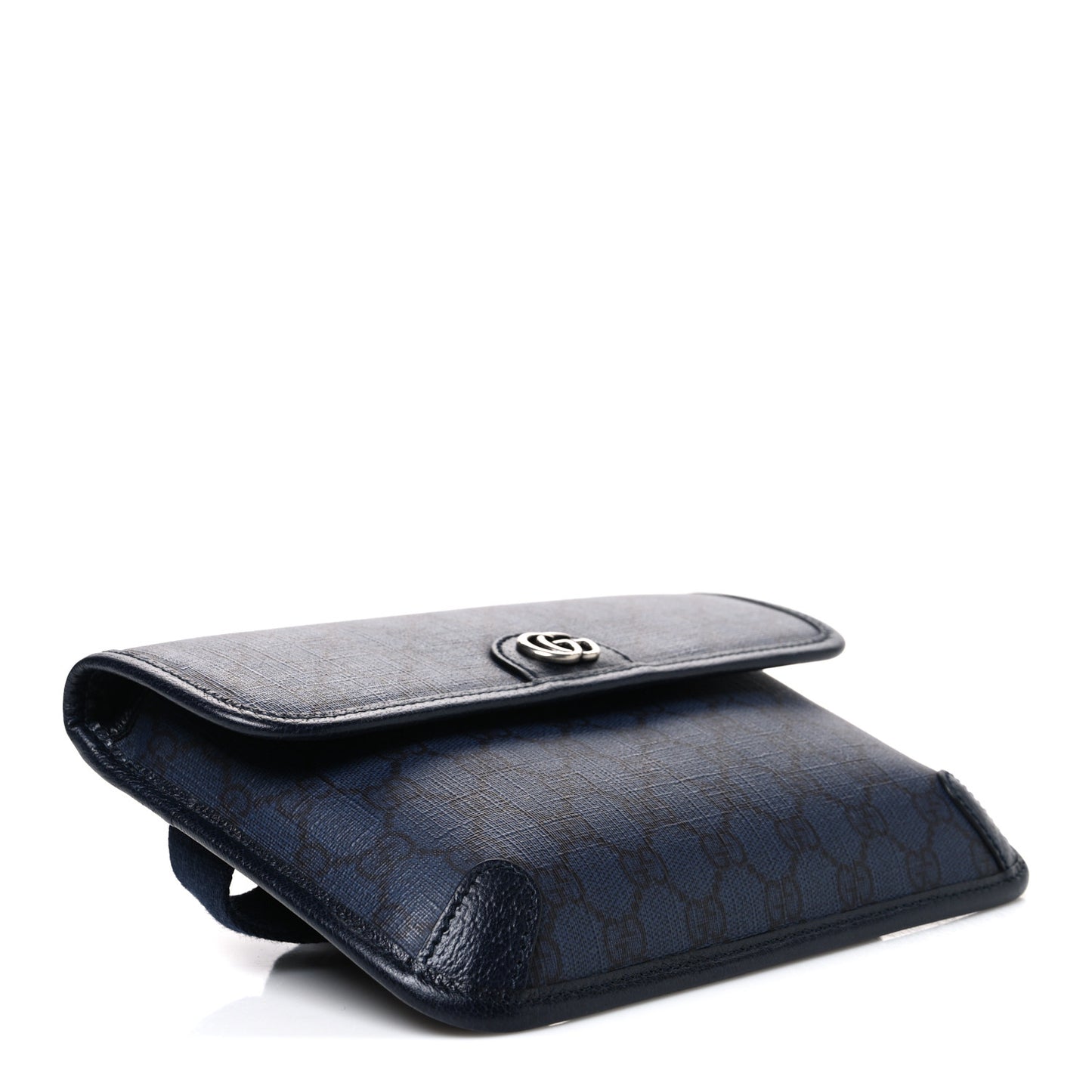 GG Supreme Monogram Small Ophidia Belt Bag Navy Black