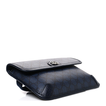 Gucci GG Supreme Monogram Small Ophidia Belt Bag Navy Black 3 of 9