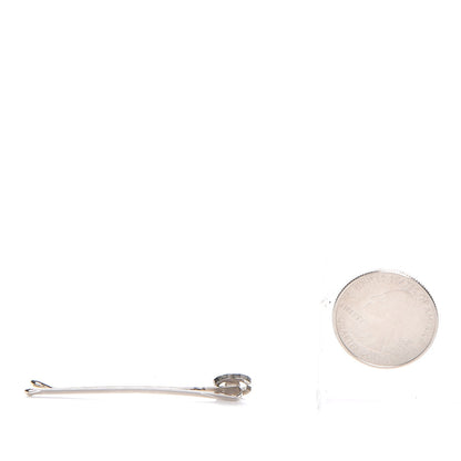 Chanel Crystal CC Hair Clip Pin Silver 2 of 4