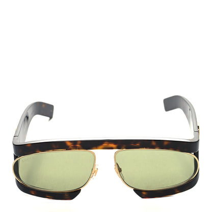 Gucci Oval Sunglasses GG0233S Tortoiseshell Gold 2 of 8