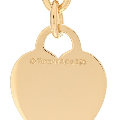 Tiffany 18K Yellow Gold Heart Tag Necklace 4 of 4