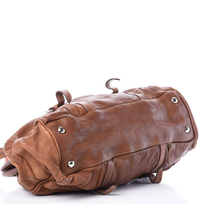 Prada Washed Buffalo Frame Bag Brandy 3 of 11