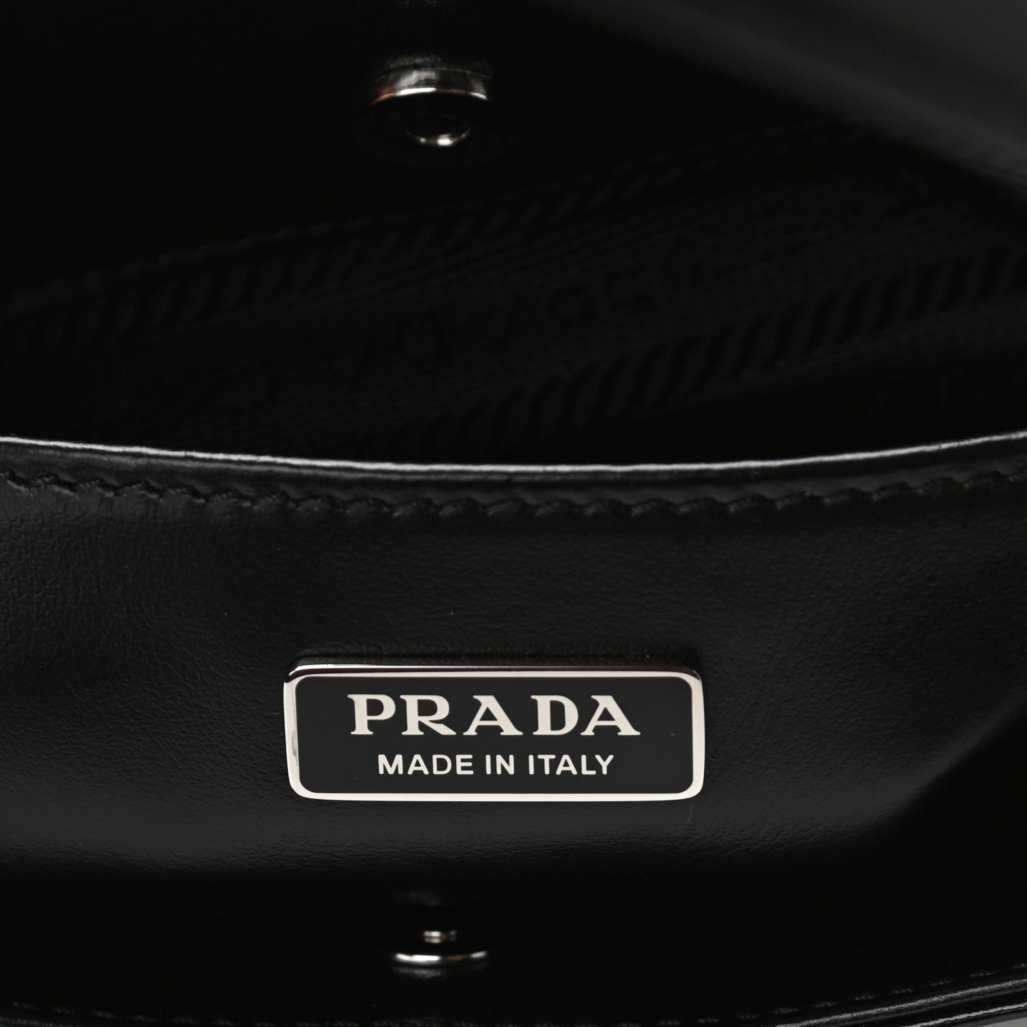 Prada Spazzolato Cleo Shoulder Bag Black 6 of 10
