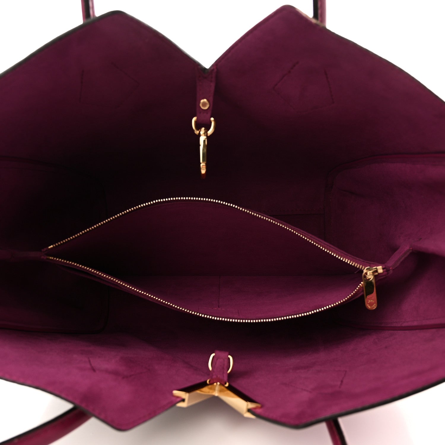 Louis Vuitton Calfskin Monogram Kimono Tote Grape 5 of 10