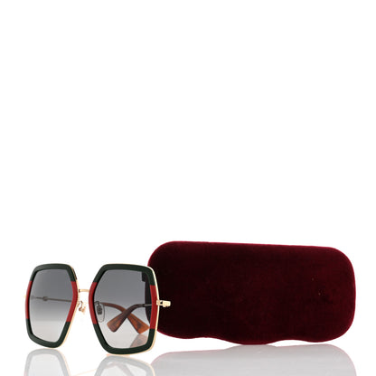 Gucci Square Frame Web GG0106S Sunglasses Tortoise 8 of 8