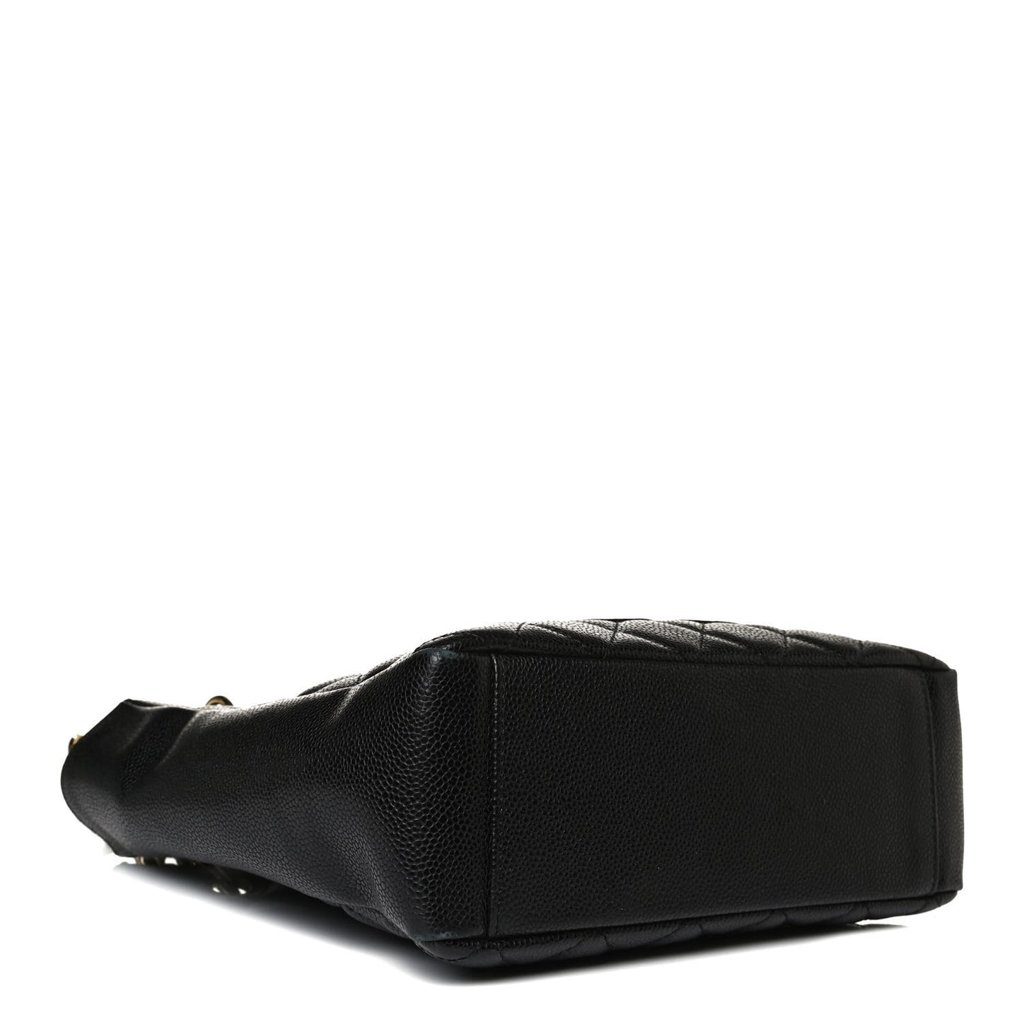 Caviar Quilted Petit Shopping Tote PST Black