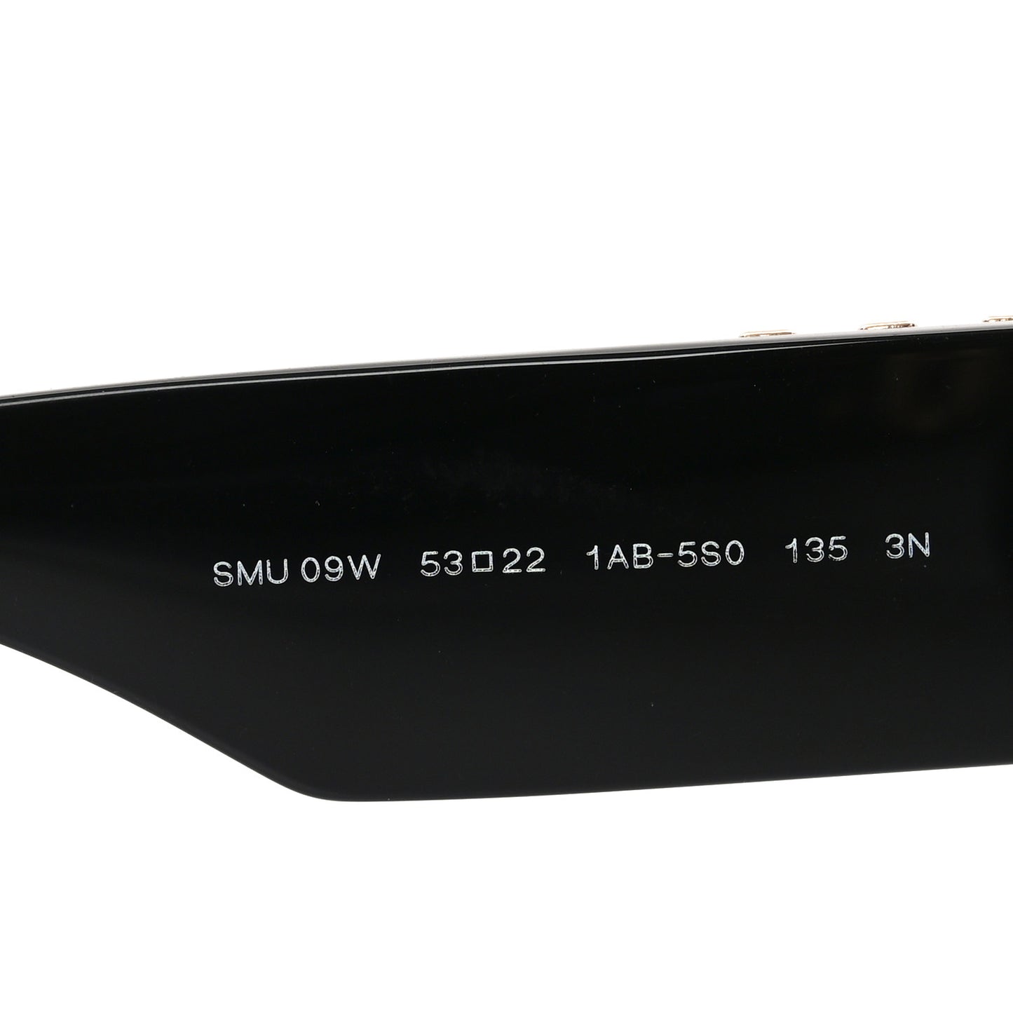 Acetate Rectangle Sunglasses SMU 09W Black