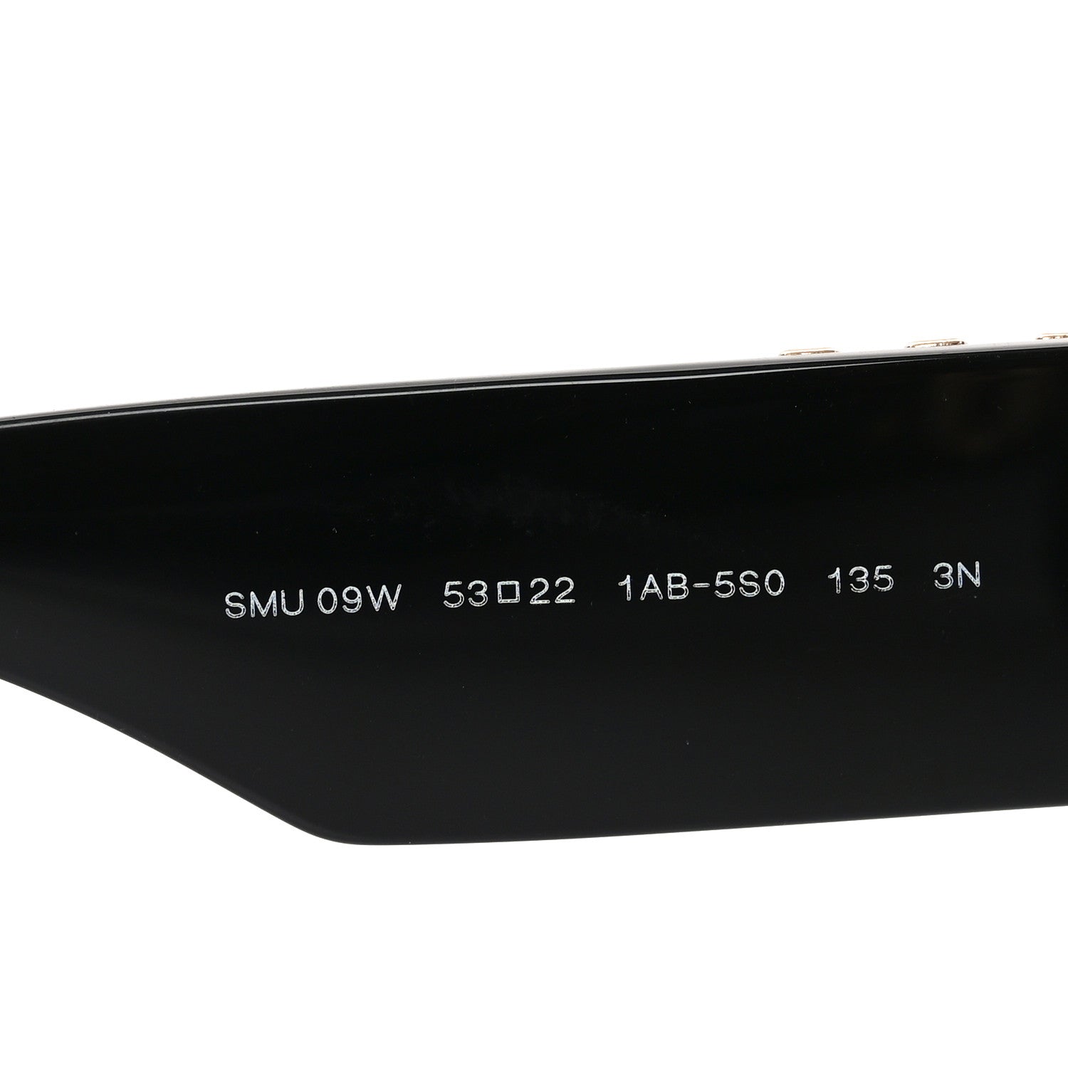 Miu Miu Acetate Rectangle Sunglasses SMU 09W Black 6 of 7