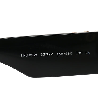 Miu Miu Acetate Rectangle Sunglasses SMU 09W Black 6 of 7