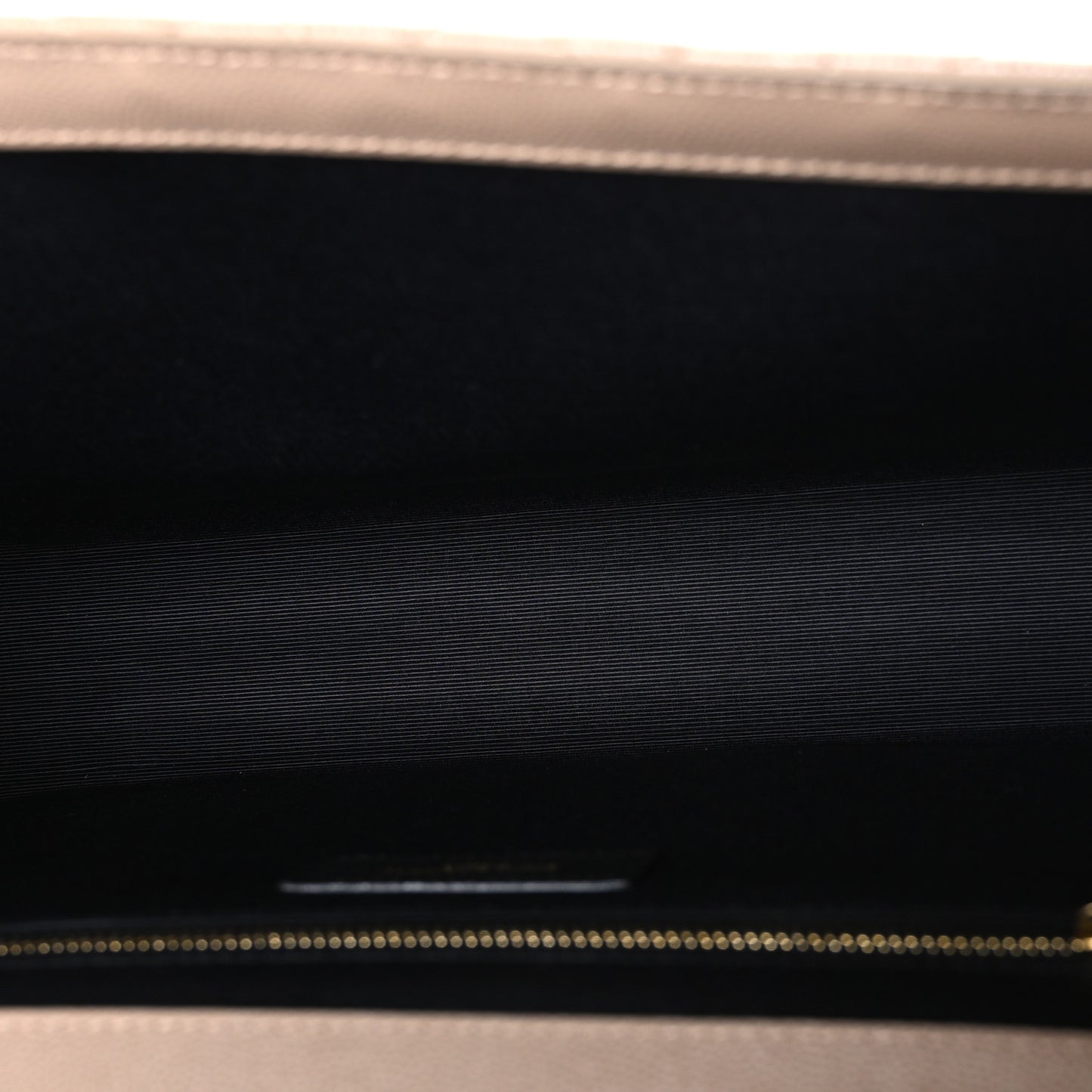 Grain De Poudre Mixed Matelasse Large Triquilt Monogram Satchel Dark Beige