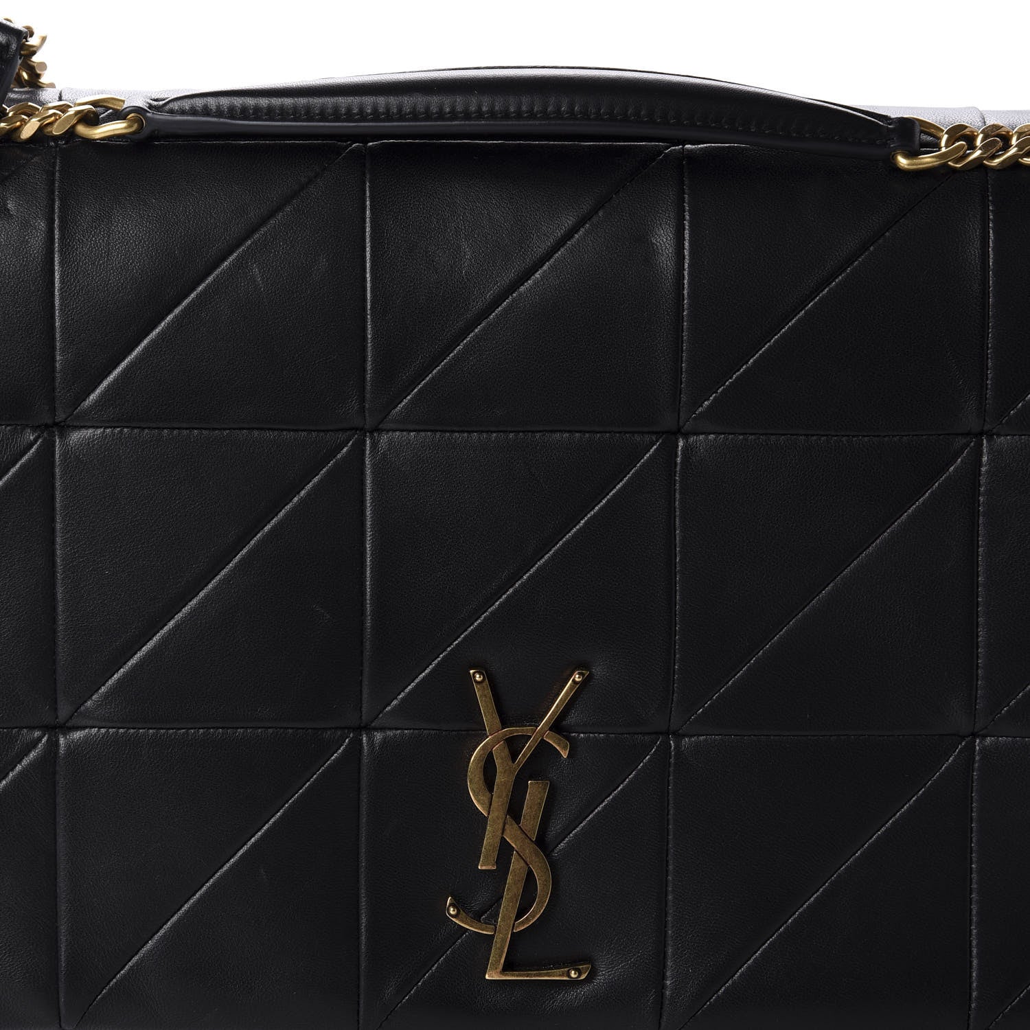 Saint Laurent Lambskin Patchwork Monogram Large Jamie Black 12 of 12