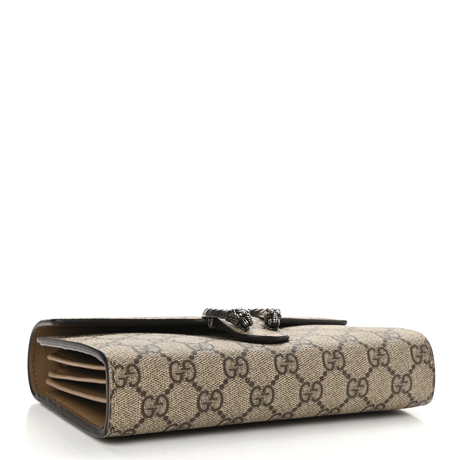 Gucci GG Supreme Monogram Mini Dionysus Chain Wallet Beige Taupe 4 of 12