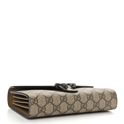 Gucci GG Supreme Monogram Mini Dionysus Chain Wallet Beige Taupe 4 of 12